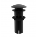 Донный клапан для раковины KOHLMAN KLIK-KLAK BLACK с переливом