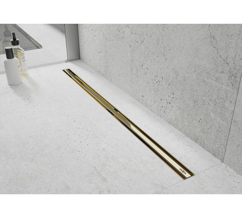 Трап для душа MEXEN FLAT 360° SLIM GOLD золотой 60 см