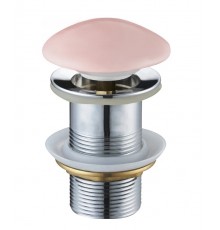 Донный клапан для раковины MEXEN KLIK-KLAK PINK MATT без перелива, с керамической крышкой
