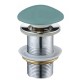Донный клапан для раковины  MEXEN KLIK-KLAK LIGHT GREEN MATT без перелива, с керамической крышкой