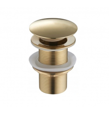 Донный клапан для раковины MEXEN KLIK-KLAK GOLD без перелива.