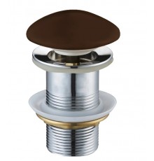 Донный клапан для раковины MEXEN KLIK-KLAK BROWN MATT без перелива, с керамической крышкой
