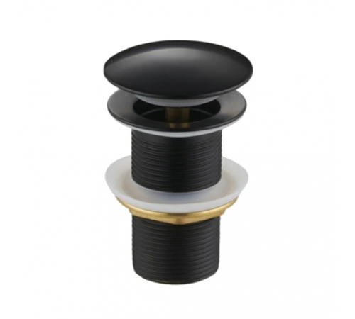 Донный клапан для раковины MEXEN KLIK-KLAK BLACK без перелива.