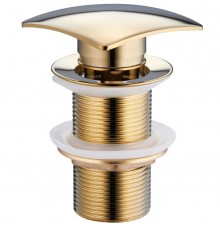 Донный клапан для раковины MEXEN GOLD KLIK-KLAK CHROME без перелива.