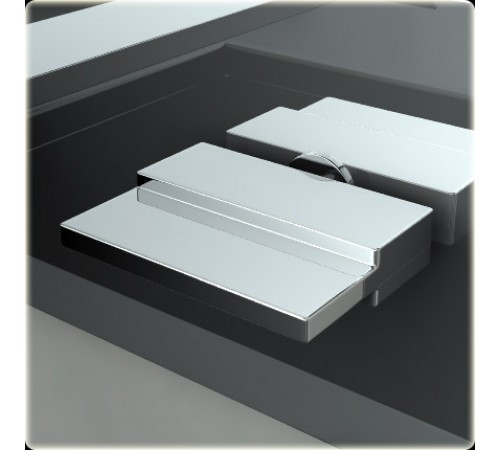 Смеситель для раковины (умывальника) KOHLMAN AXIS CHROME + BOX скрытого монтажа
