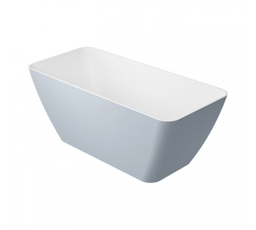ванна из искусственного камня Omnires Parma 159x70 прямоугольная grey (PARMAWWBSP)