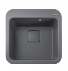 Гранітна мийка Globus Lux BARBORA сірий металік 510х510мм-А0003