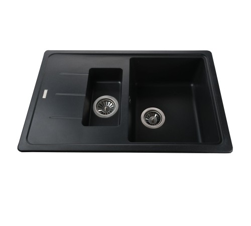 Гранітна мийка Globus Lux IZEO чорний 780x500мм-А0002