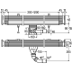 Корпус для душевого лотка Advantix Vario h-90 мм, 30-120 см. VIEGA 736552