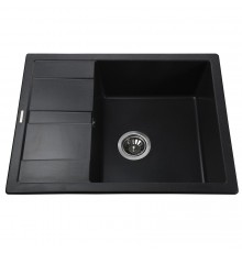 Гранітна мийка Globus Lux ONE чорний 650х500мм-А0002