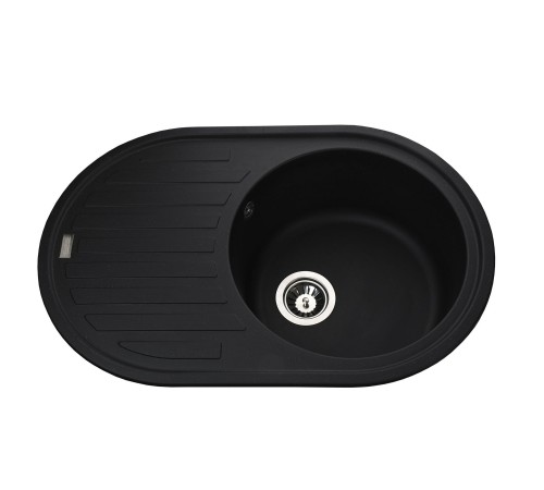 Гранітна мийка Globus Lux OHARA чорний 770х500мм-А0002