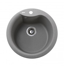 Гранітна мийка Globus Lux ORTA сірий камiнь 485мм-А0005