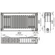 Радиатор стальной панельный OPTIMUM 22 низ/справа 500x400 (без INNER)