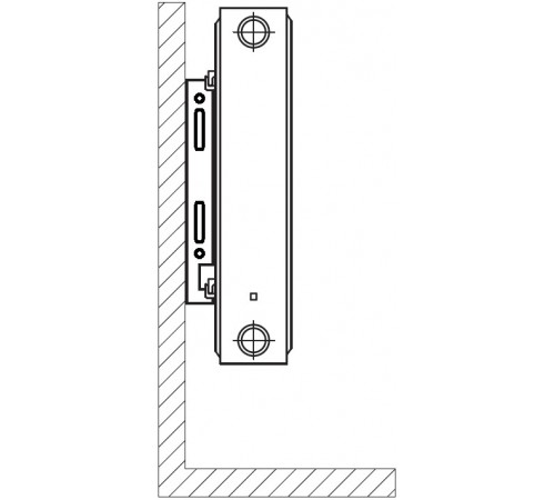 Радиатор стальной панельный OPTIMUM 22 низ/справа 500х1800 (без INNER)
