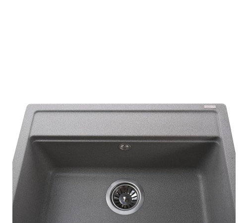 Гранітна мийка Globus Lux VOLTA  сiрий камiнь 570х510мм-А0005