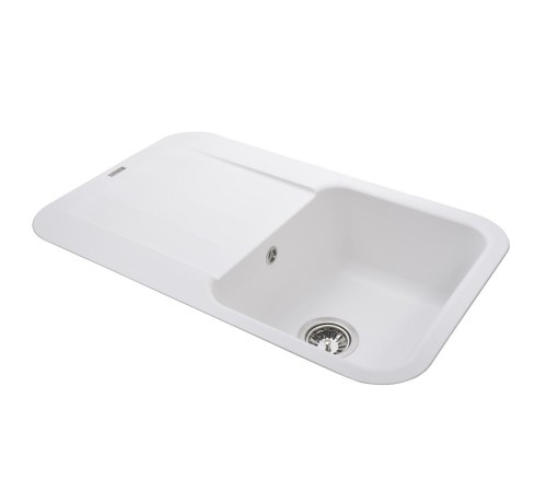 Гранітна мийка Globus Lux OBER білий 780х500мм-А0007