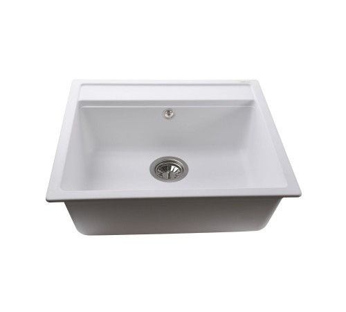 Гранітна мийка Globus Lux VOLTA  білий 570х510мм-А0007