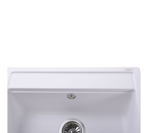 Гранітна мийка Globus Lux VOLTA  білий 570х510мм-А0007