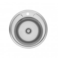 Кухонна мийка Kroner KRP Satin - 490 (0.8 мм) (CV022766)