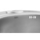 Кухонна мийка Kroner KRP Dekor - 510 (0.6 мм) (CV022767)