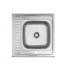 Кухонна мийка накладна Kroner KRP Dekor - 6060L (0.6 мм) (CV022812)