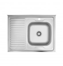 Кухонна мийка накладна Kroner KRP Dekor - 6080R (0.6 мм) (CV022815)