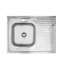 Кухонна мийка накладна Kroner KRP Polierte - 6080L (0.6 мм) (CV022817)