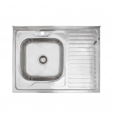 Кухонна мийка накладна Kroner KRP Polierte - 6080L (0.6 мм) (CV022817)