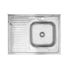 Кухонна мийка накладна Kroner KRP Polierte - 6080R (0.6 мм) (CV022818)