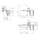 Держатель для туалетной бумаги и освежителя воздуха Kroner KRM Elbe - ACC2903-1 (CV022854)