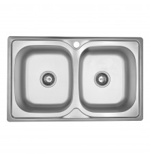 Кухонна мийка Kroner KRP Satin - 7948Z (0.8 мм) (CV025445)