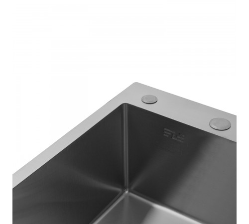 Кухонна мийка Kroner KRP Gebürstet - 6350LHM (3.0/1.0 мм) (CV031320)