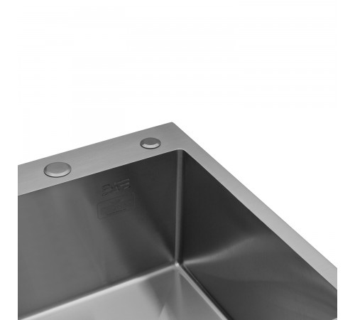Кухонна мийка Kroner KRP Gebürstet - 6350RHM (3.0/1.0 мм) (CV031321)