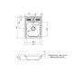 Кухонна мийка накладна Kroner KRP Satin - 6050 (0.6 мм) (CV031911)