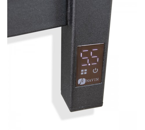 Рушникосушка електрична Navin Avalon 480х1000 Sensor права, чорний муар