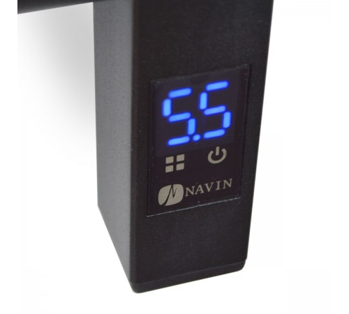 Полотенцесушитель электрический Navin Stugna 480х1000 Sensor левый черный муар