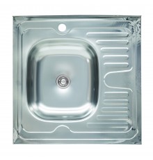 Мойка кухонная из нержавеющей стали Platinum 6060 L (0,4/120 мм)
