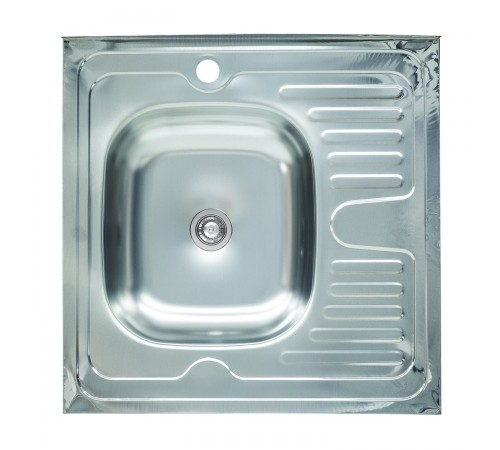Мойка кухонная из нержавеющей стали Platinum 6060 L (0,4/120 мм)