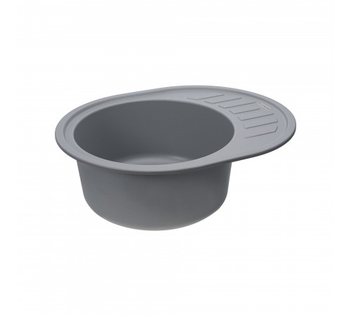 Гранитная мойка для кухни Platinum 6250 SOUL матовая Серый металлик