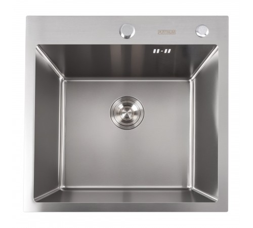 Кухонная мойка Platinum Handmade 500x500x220 (толщина 3,0/1,5 мм корзина и дозатор в комплекте)
