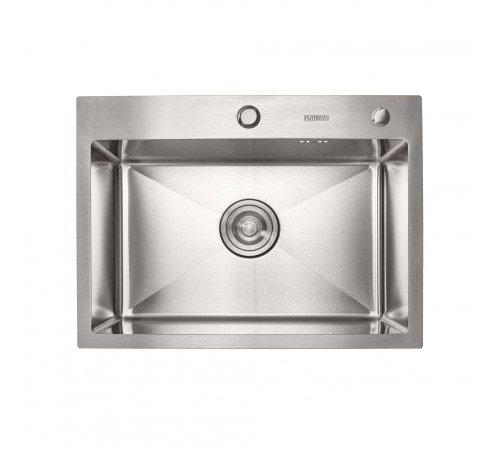 Кухонная мойка Platinum Handmade 580х430х220 (толщина 3,0/1,5 мм корзина и дозатор в комплекте)