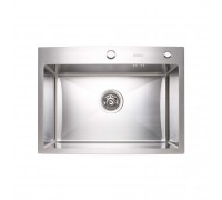 Кухонная мойка Platinum Handmade 600х450х220 (толщина 3,0/1,5 мм корзина и дозатор в комплекте)