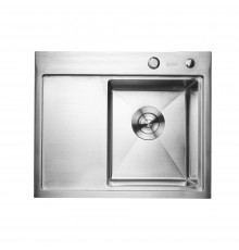 Кухонная мойка Platinum Handmade 580х480х220 R нержавейка (толщина 3,0/1,5 мм корзина и дозатор в комплекте)