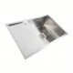 Нержавеющая кухонная мойка Platinum Handmade 78х50 R (одно отверстие, квадратный сифон, 3,0/1,0 мм)