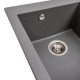 Гранитная мойка для кухни Platinum 4150 SOKIL матовая (серый муссон)