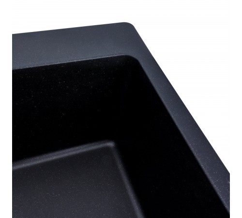 Гранитная мойка для кухни Platinum 7850 Bogema матовая (черный металлик)