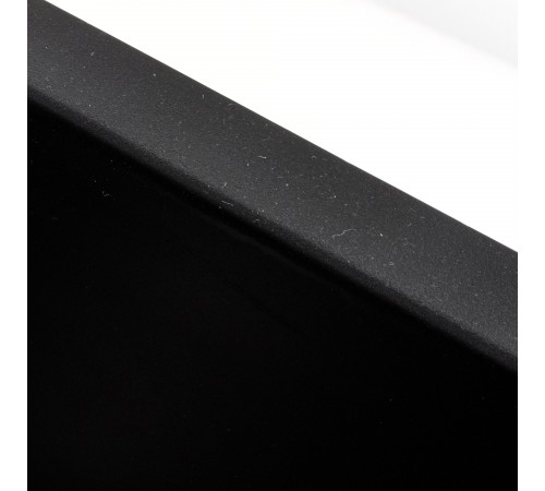Гранитная мойка для кухни Platinum 4040 RUBA матовый черный
