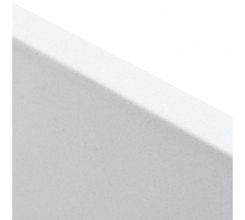 Гранитная мойка для кухни Platinum 4040 RUBA матовая белая