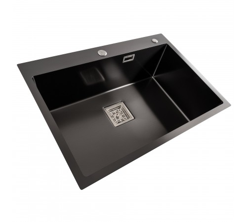 Кухонная мойка Platinum Handmade HSB PVD 70*50 черная