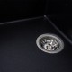 Гранитная мойка для кухни Platinum 6550 LOTOS матовый Черный металлик